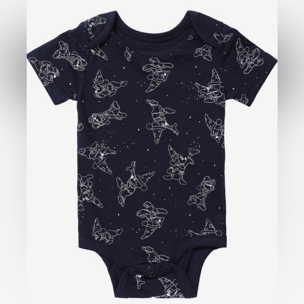 Disney Fantasia The Sorcerer's Apprentice Baby Bodysuit size 6M  BoxLunc…